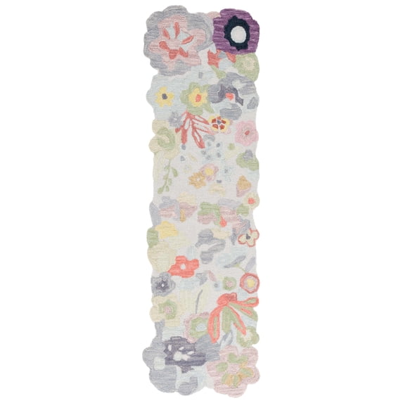 SAFAVIEH Jardin Naira Floral Runner Rug, Green/Pink, 2'3" x 8'