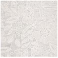 thumbnail image 1 of SAFAVIEH Jardin Natalie Floral Wool Area Rug, Gray/Ivory, 6' x 6' Square, 1 of 8