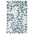 thumbnail image 1 of SAFAVIEH Jardin Quinton Leaves Area Rug, Ivory/Blue, 4' x 6', 1 of 8