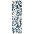 thumbnail image 1 of SAFAVIEH Jardin Quinton Leaves Runner Rug, Ivory/Blue, 2'3" x 8', 1 of 7