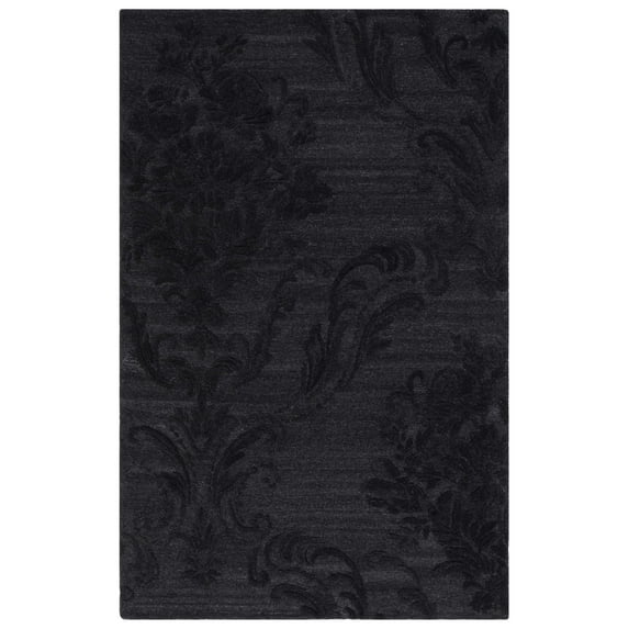 SAFAVIEH Jardin Salome Leaves Area Rug, Black, 8' x 10'