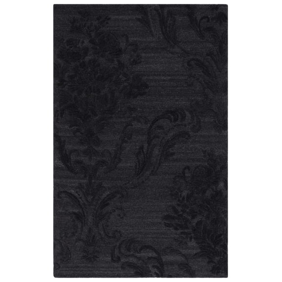 SAFAVIEH Jardin Salome Leaves Area Rug, Black, 8' x 10'