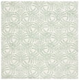thumbnail image 1 of SAFAVIEH Jardin Thaddeus Leaves Area Rug, Ivory/Green, 6' x 6' Square, 1 of 8