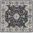 thumbnail image 1 of SAFAVIEH Jardin Wilson Floral Wool Area Rug, Black/Ivory, 6' x 6' Square, 1 of 8