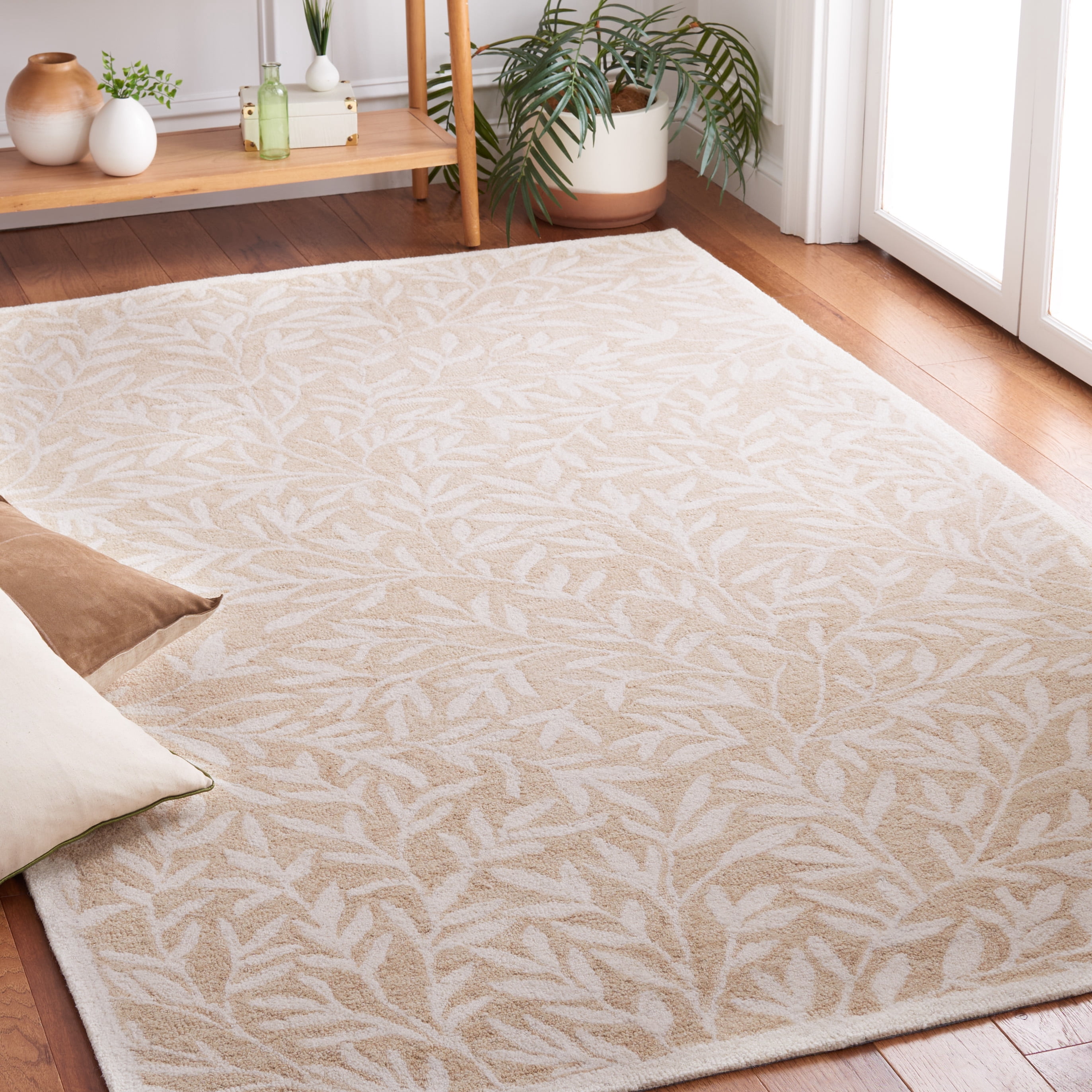 Safavieh Jardin Zahara Floral Area Rug, Beige/Ivory, 6' x 6' Square