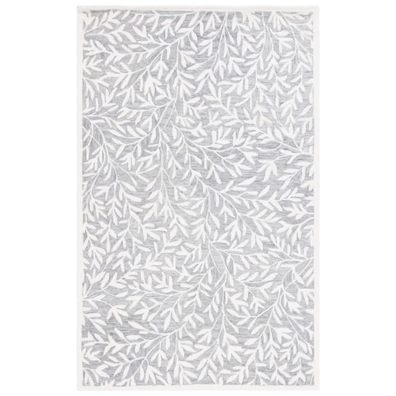 SAFAVIEH Jardin Zahara Floral Area Rug, Gray/Ivory, 5' x 8'