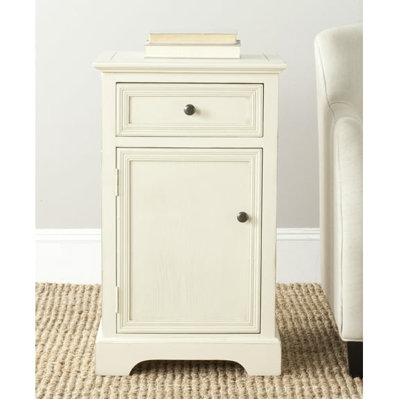 SAFAVIEH Jarome Nightstand with Storage Drawer And Cabinet, Barley