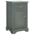 thumbnail image 1 of SAFAVIEH Jarome Nightstand with Storage Drawer And Cabinet, French Grey, 1 of 15