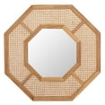 thumbnail image 1 of SAFAVIEH Jarvie 30.4 in. x 32.9 in. Solid Frame Mirror, Natural, 1 of 5