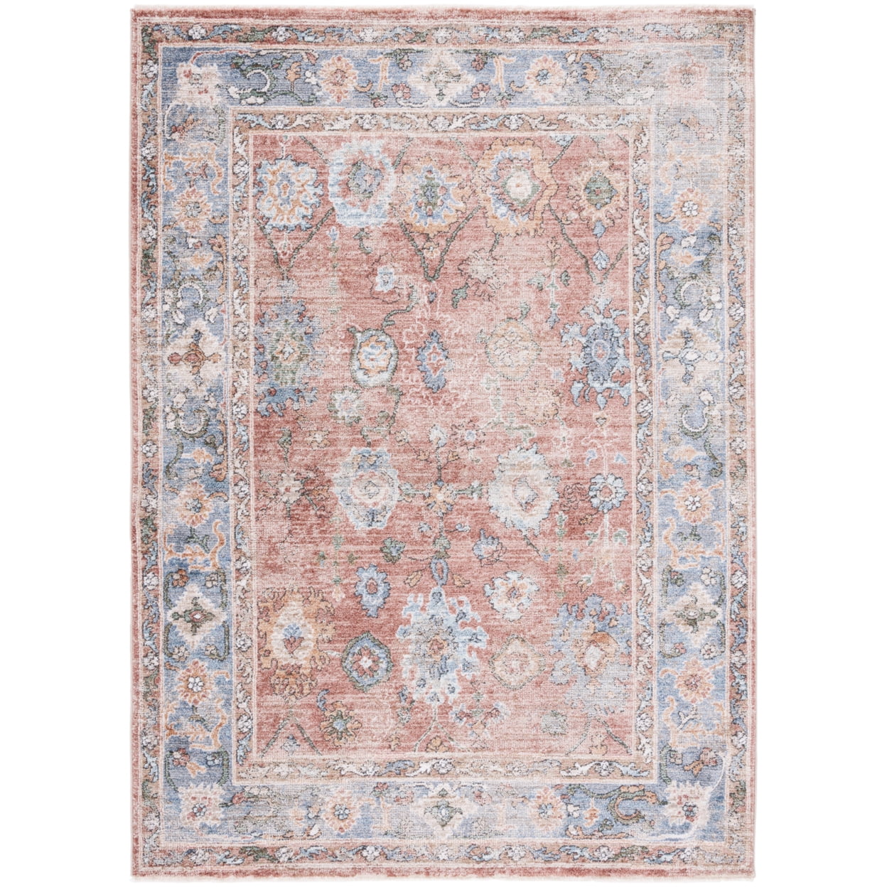 Elysian Blue Square Hand-Knotted Chic Area Rug - 5'3"