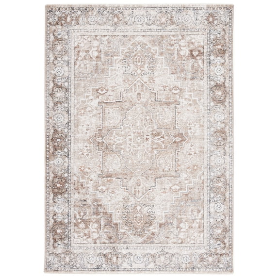 SAFAVIEH Jasmine Desi Abstract Area Rug, Ivory/Beige, 5'3" x 7'7"