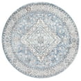thumbnail image 1 of SAFAVIEH Jasmine Martha Floral Area Rug, Blue/Grey, 5'3" x 5'3" Round, 1 of 8