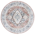 thumbnail image 1 of SAFAVIEH Jasmine Oswin Geometric Area Rug, Rust/Navy, 5'3" x 5'3" Round, 1 of 8