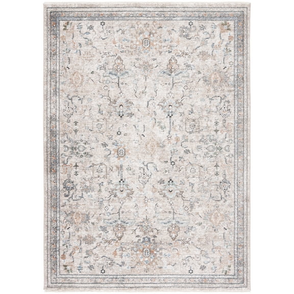 SAFAVIEH Jasmine Randa Floral Area Rug, Grey/Blue, 4'5" x 6'5"