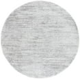 thumbnail image 1 of SAFAVIEH Jasmine Sashka Solid Polyester Shag Area Rug, Grey/Ivory, 6'7" x 6'7" Round, 1 of 7