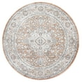 thumbnail image 1 of SAFAVIEH Jasmine Vasiliki Floral Area Rug, Gold/Grey, 5'3" x 5'3" Round, 1 of 8