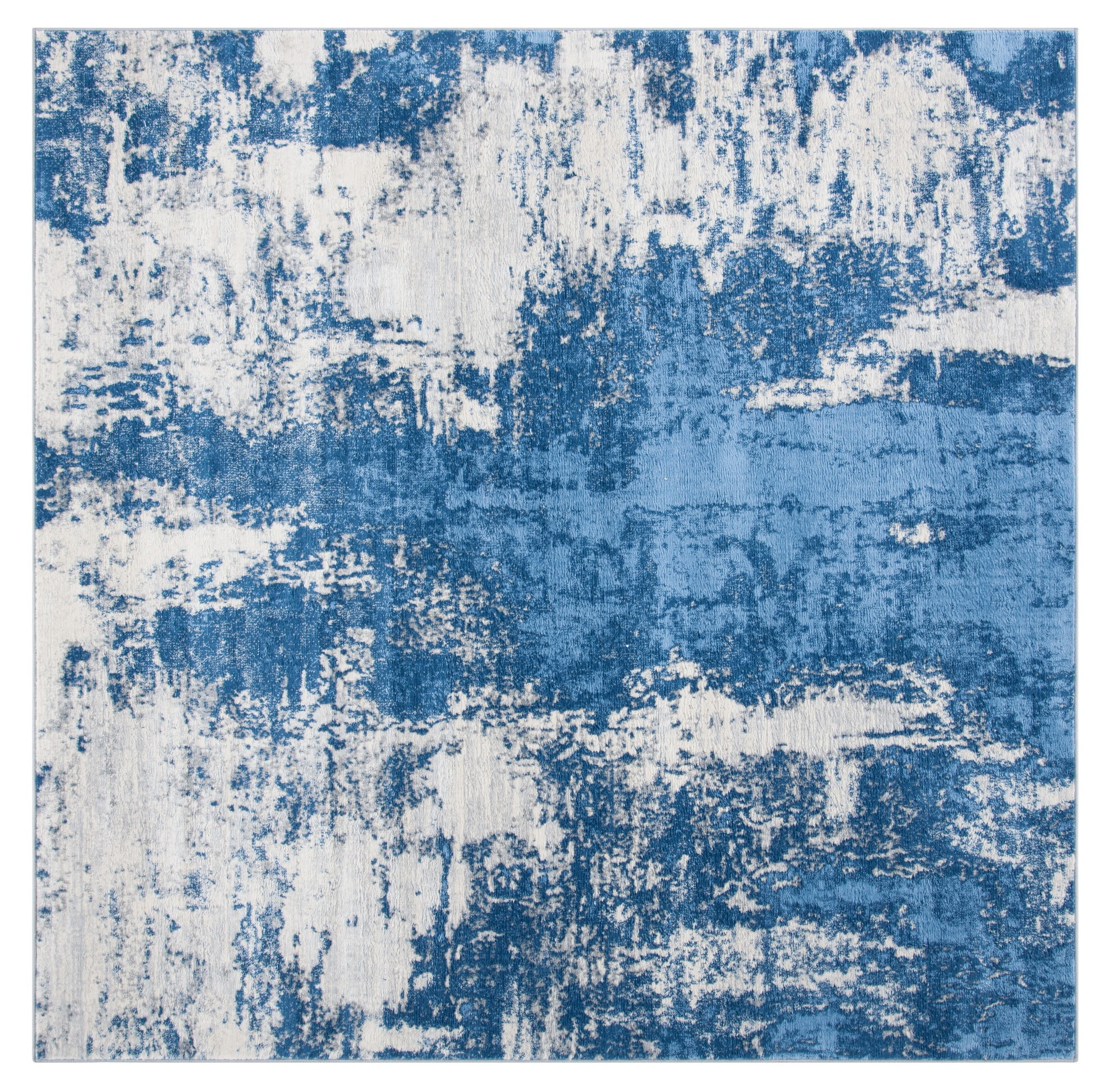 Safavieh Teppich 'Hollywood Collection' – 60x20 Cm, Grau/Dunkelgrau, Polypropylen, Mittelhoher Flor, Schmutzabweisend
