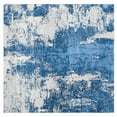 thumbnail image 1 of SAFAVIEH Jasper Alvina Abstract Overdyed Area Rug, Blue/Ivory, 5' x 5' Square, 1 of 8