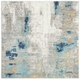 thumbnail image 1 of SAFAVIEH Jasper Alvina Abstract Overdyed Area Rug, Grey/Gold, 8' x 8' Square, 1 of 9