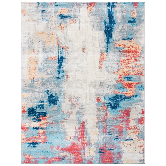 SAFAVIEH Jasper Alvina Abstract Overdyed Area Rug, Grey/Red, 12' x 15'