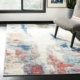 thumbnail image 1 of SAFAVIEH Jasper Alvina Abstract Overdyed Area Rug, Grey/Red, 5'3" x 7'6", 1 of 10