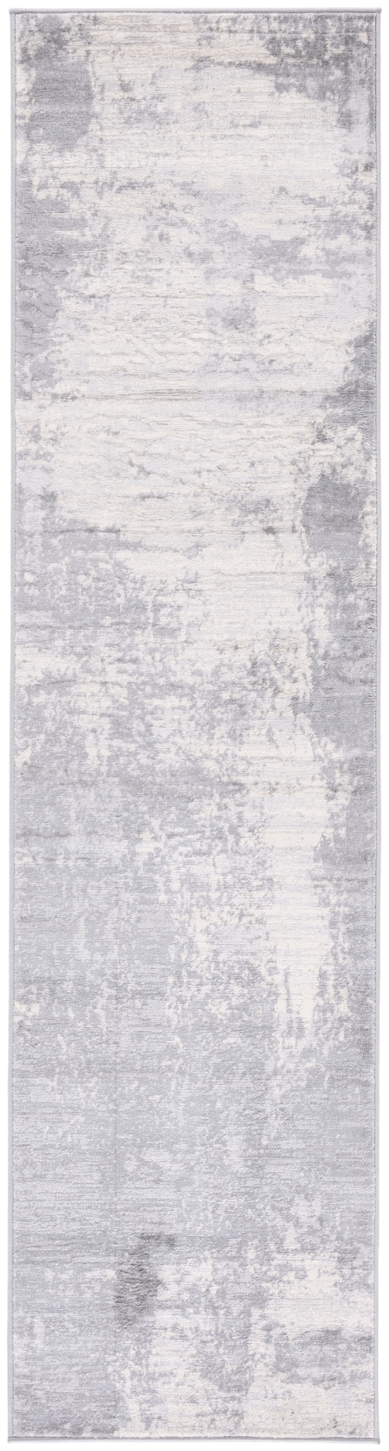 SAFAVIEH Jasper Alvina Abstract Overdyed Runner Rug, Light Grey/Ivory