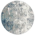 thumbnail image 1 of SAFAVIEH Jasper Brandt Abstract Overdyed Area Rug, Grey/Blue, 6'7" x 6'7" Round, 1 of 8