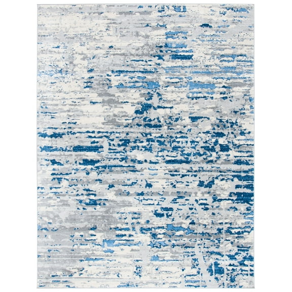 SAFAVIEH Jasper Brandt Abstract Overdyed Area Rug, Ivory/Blue, 10' x 13'