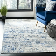Safavieh Jasper Brandt Abstract Overdyed Area Rug, Ivory/Blue, 5'3" x 7'6"