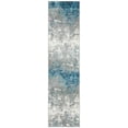 thumbnail image 1 of SAFAVIEH Jasper Brandt Abstract Overdyed Runner Rug, Grey/Blue, 2' x 16', 1 of 8