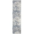 thumbnail image 1 of SAFAVIEH Jasper Brandt Abstract Overdyed Runner Rug, Ivory/Blue, 2' x 12', 1 of 8