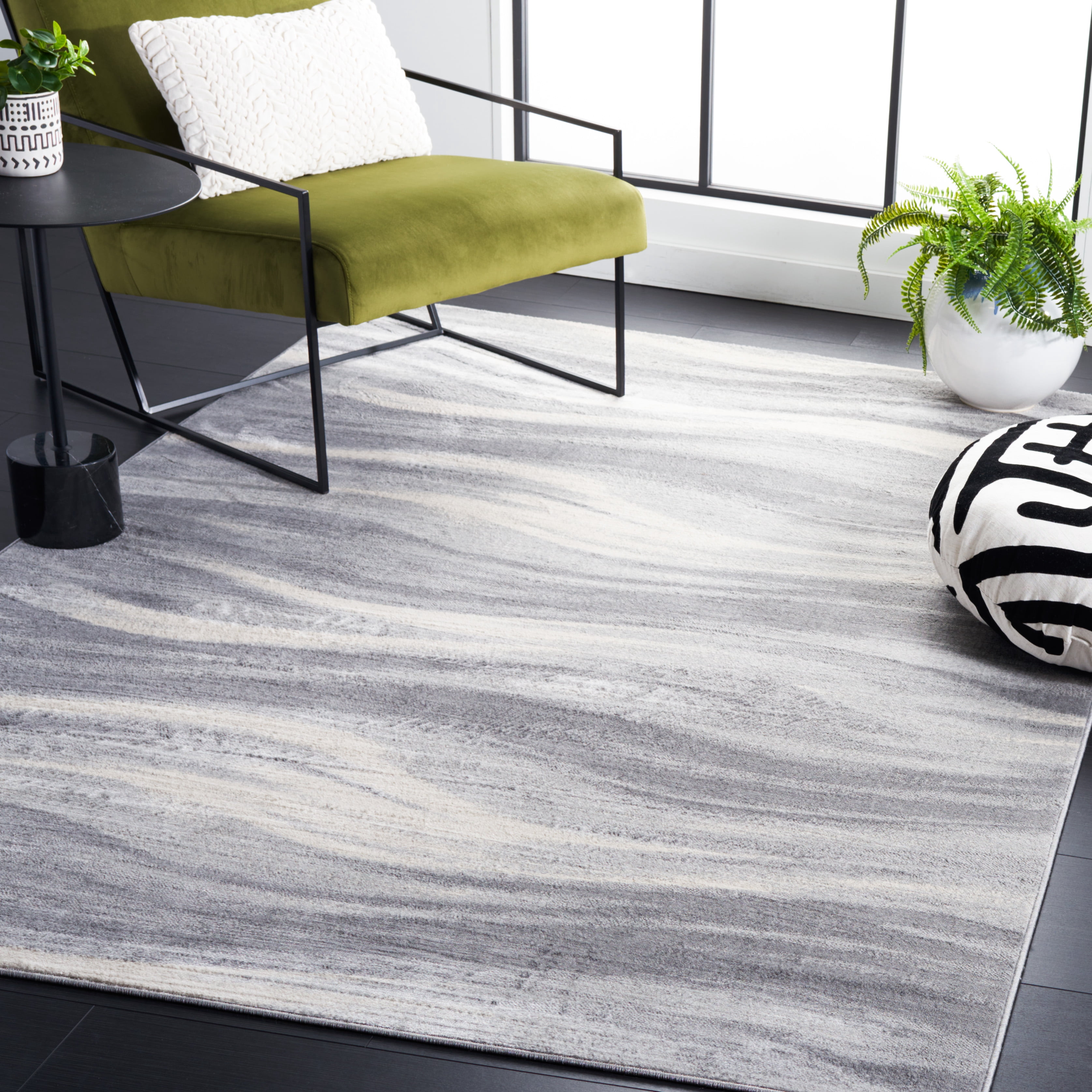 Safavieh Jasper Eddie Abstract Area Rug, Gray/Ivory, 4' x 6'