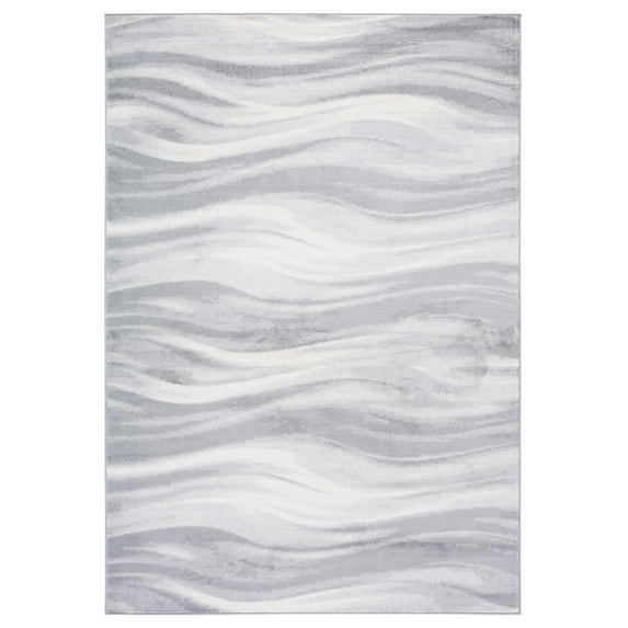 SAFAVIEH Jasper Eddie Abstract Overdyed Area Rug, Grey/Ivory, 4' x 6'