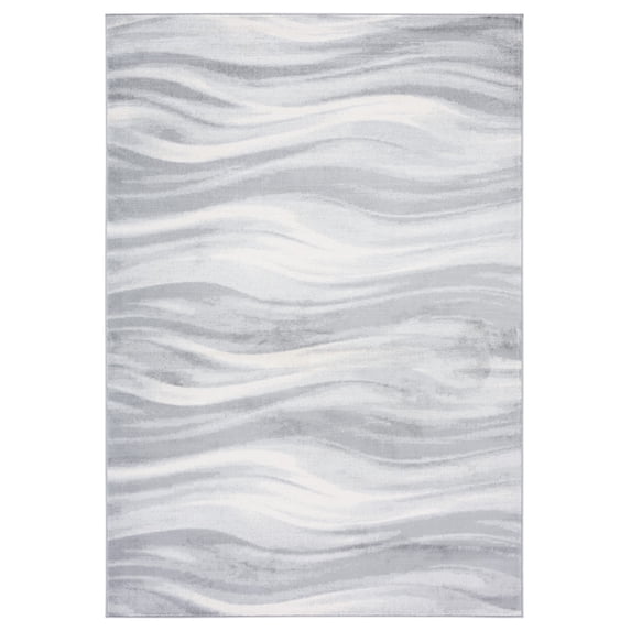 SAFAVIEH Jasper Eddie Abstract Overdyed Area Rug, Grey/Ivory, 8' x 10'
