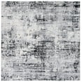 thumbnail image 1 of SAFAVIEH Jasper Francesca Abstract Overdyed Area Rug, Black/Ivory, 6'7" x 6'7" Square, 1 of 8