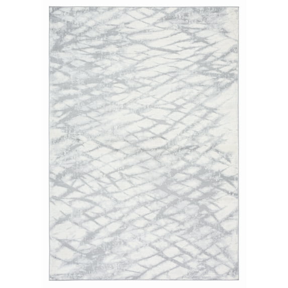 SAFAVIEH Jasper Ida Abstract Overdyed Area Rug, Grey/Ivory, 5'3" x 7'6"