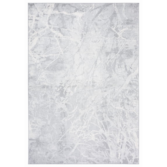 SAFAVIEH Jasper Mercia Abstract Overdyed Area Rug, Grey/Ivory, 4' x 6'