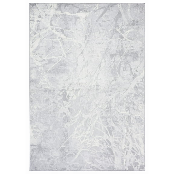 SAFAVIEH Jasper Mercia Abstract Overdyed Area Rug, Grey/Ivory, 5'3" x 7'6"