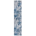 thumbnail image 1 of SAFAVIEH Jasper Mercia Abstract Overdyed Runner Rug, Navy/Ivory, 2' x 9', 1 of 8