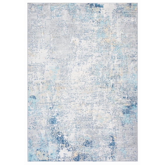 SAFAVIEH Jasper Neal Abstract Overdyed Area Rug, Grey/Blue, 4' x 6'