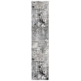thumbnail image 1 of SAFAVIEH Jasper Neal Abstract Overdyed Runner Rug, Ivory/Black, 2' x 9', 1 of 8
