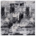 thumbnail image 1 of SAFAVIEH Jasper Oralee Abstract Overdyed Area Rug, Black/Ivory, 6'7" x 6'7" Square, 1 of 8