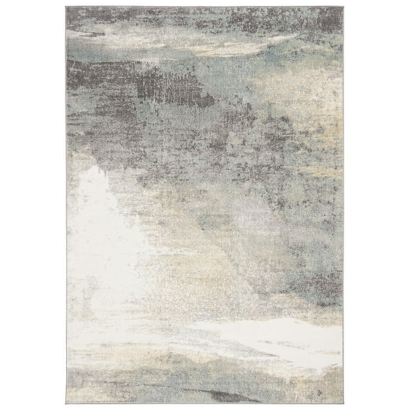 SAFAVIEH Jasper Tracery Abstract Overdyed Area Rug, Grey/Gold, 2' x 4'