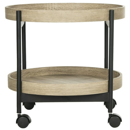 SAFAVIEH Javan Retro Mid Century Tray Table Side Table, Light Grey