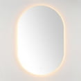 thumbnail image 1 of SAFAVIEH Jax 24 Inch Aluminum Led Mirror, White, 1 of 13