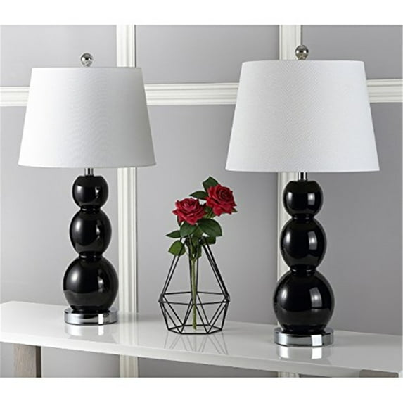 SAFAVIEH Jayne 3 Sphere Table Lamp (Set of 2) | Black |