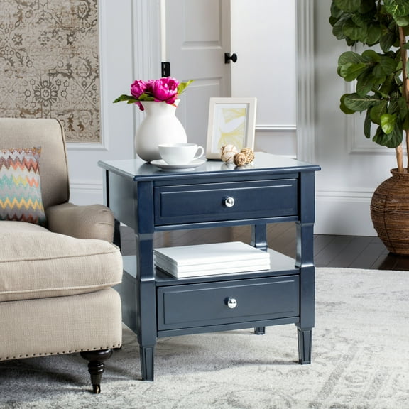 SAFAVIEH Jenson 2-Drawer Night Stand Navy