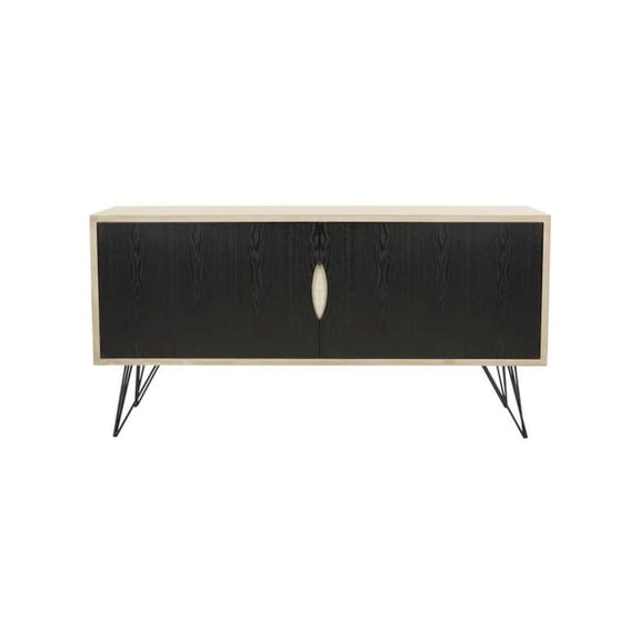 SAFAVIEH Jeralyn Retro Mid-Century Wood Sideboard, Light Oak