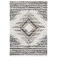 thumbnail image 1 of SAFAVIEH Jericho Marjan Aztec Polyester Shag Area Rug, Black/Rust, 8' x 10', 1 of 5