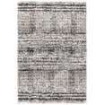 thumbnail image 1 of SAFAVIEH Jericho Rowan Striped Polyester Shag Area Rug, Black/Rust, 3' x 5', 1 of 8